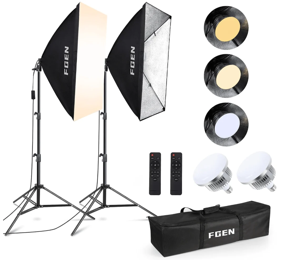Kit FGen avec deux softbox et leurs pieds